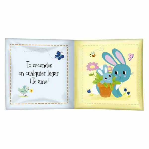 Te Amo Conejito, Libro de Tela - Imagen 2