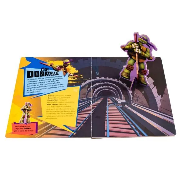 Soy Donatelo – Turtles Ninja, libro + figura base - Imagen 2