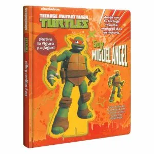 Soy Miguel Ángel – Turtles Ninja, libro + figura base