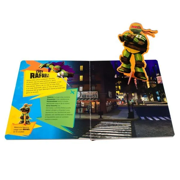 Soy Rafael – Turtles Ninja, libro + figura base - Imagen 2