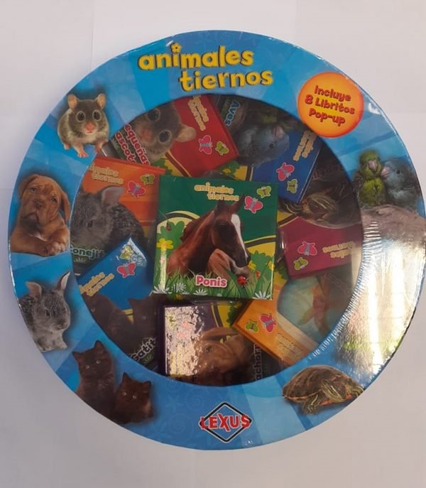 Animales Tiernos 8 Libritos Pop Up