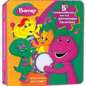 Barney, Para Armar, Leer y Jugar 5 Rompecabezas