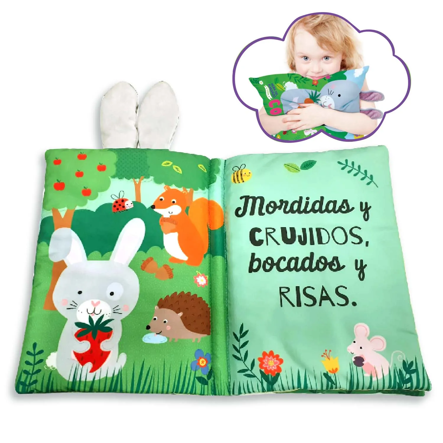 Hora del Almuerzo con Conejito – Libro Almohada - Imagen 2