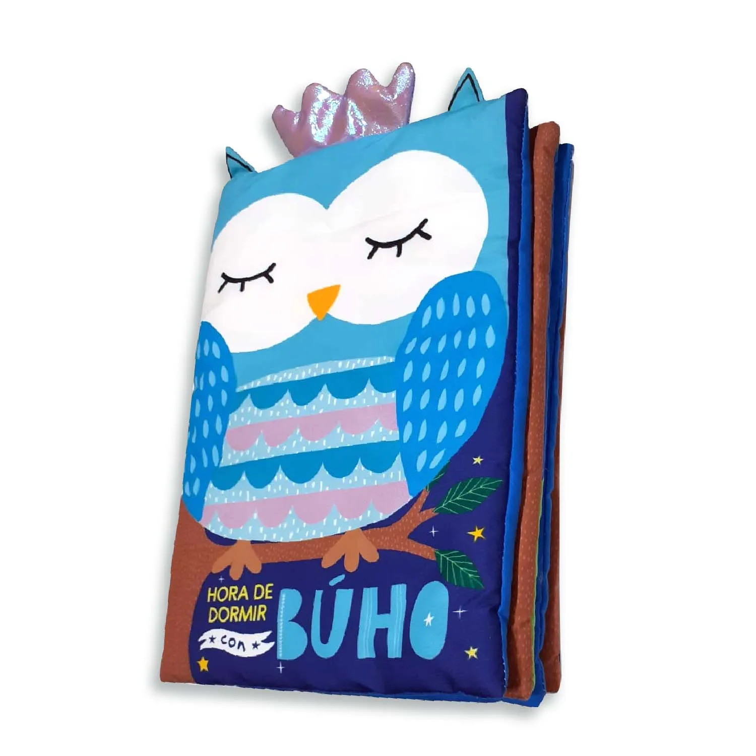 Hora de Dormir con Búho – Libro Almohada - Imagen 2
