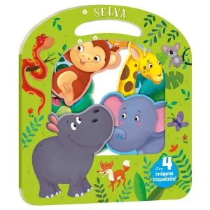 Selva – Mis Animales con 4 Imágenes Troqueladas