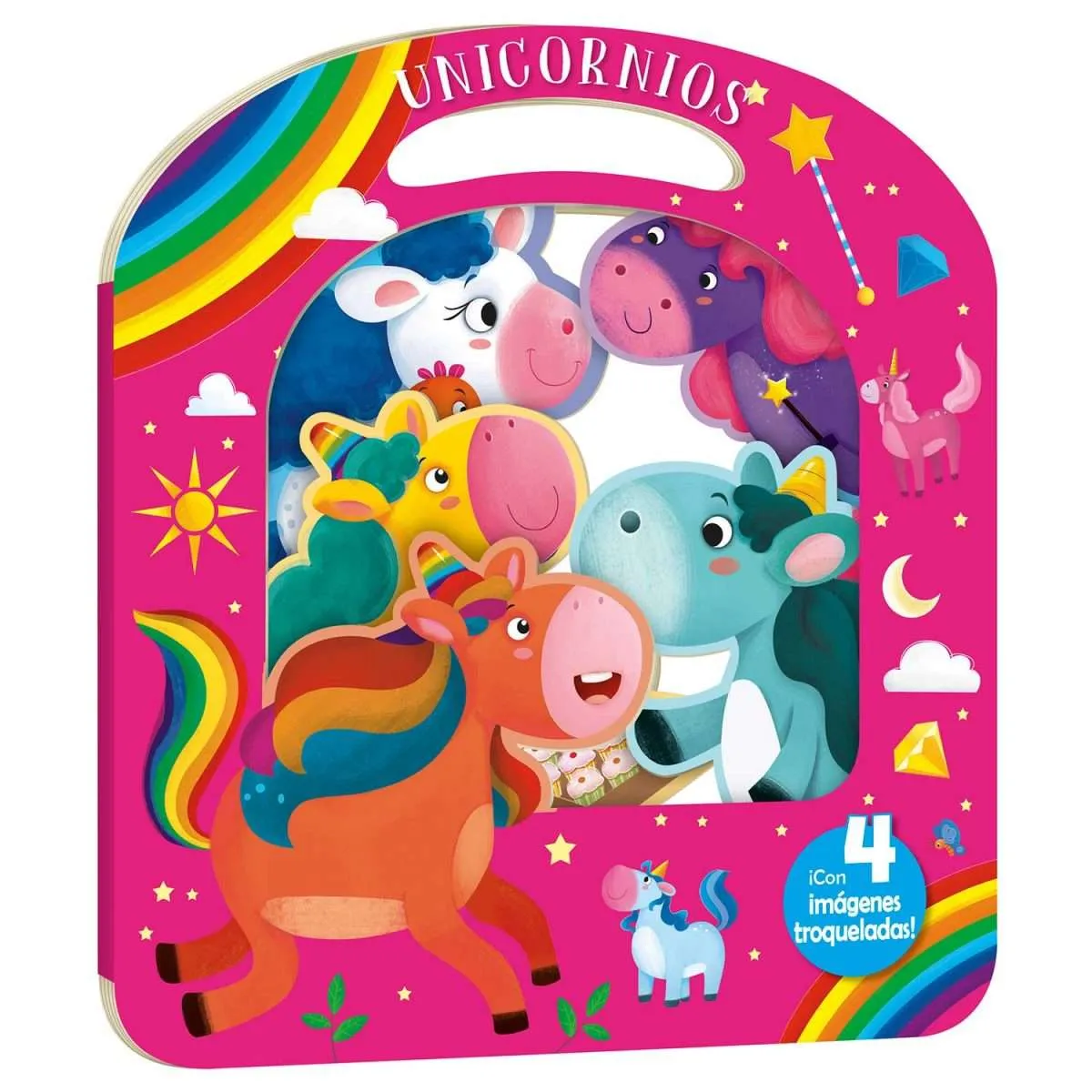 Unicornios – Mis Animales con 4 Imágenes Troqueladas