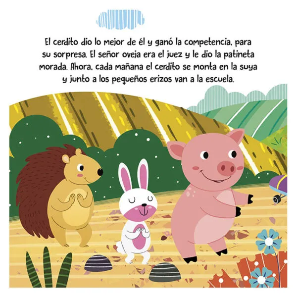 Libro El Cerdito y la Patineta Morada - Imagen 4
