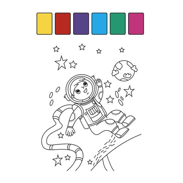 Espacio Libro para Colorear - Imagen 2