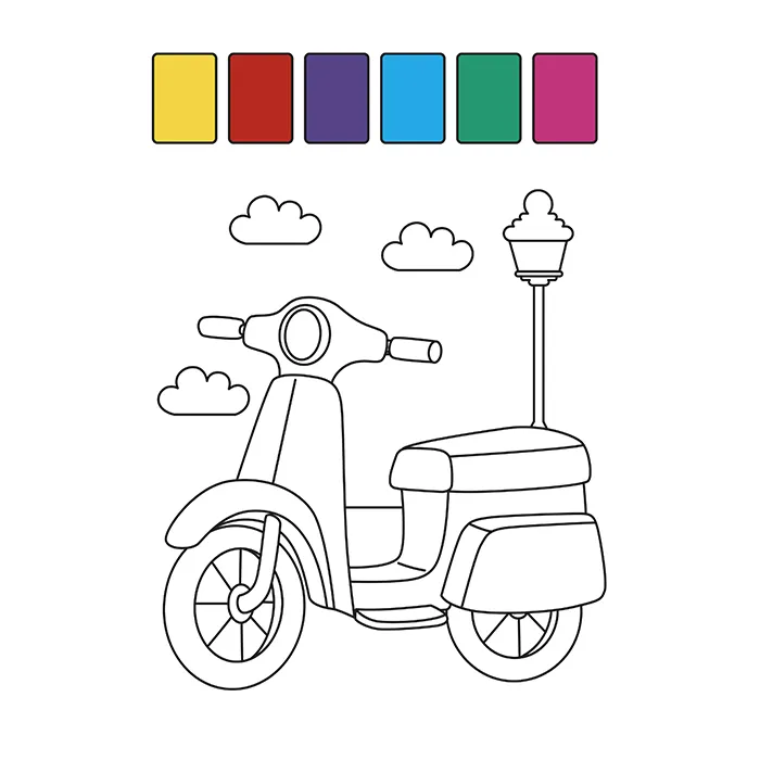 Vehículos Libro para Colorear - Imagen 3