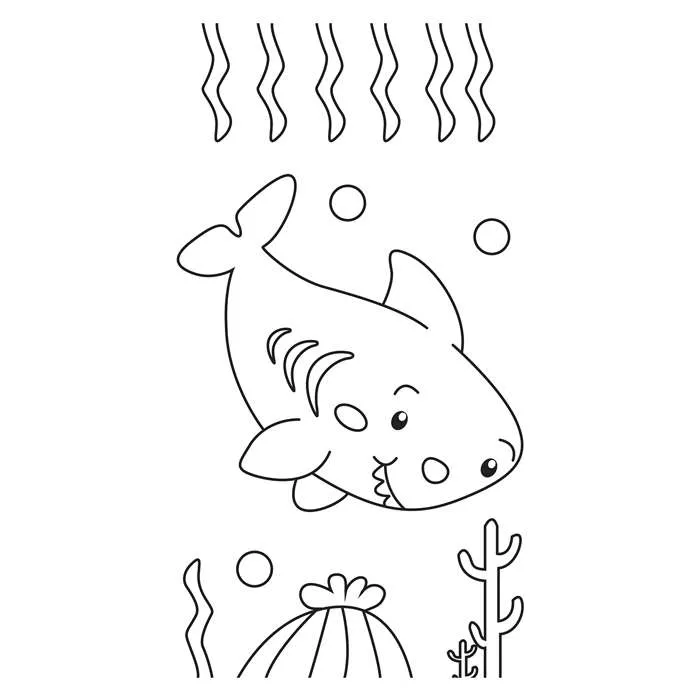 Libro para Colorear Tiburones - Imagen 3