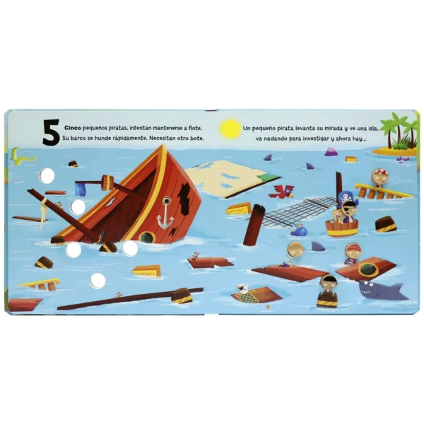 10 Pequeños Piratas Diversión Numérica - Imagen 2