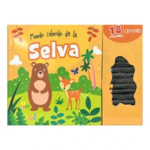 Libro Para Colorear – Mundo Colorido de la Selva