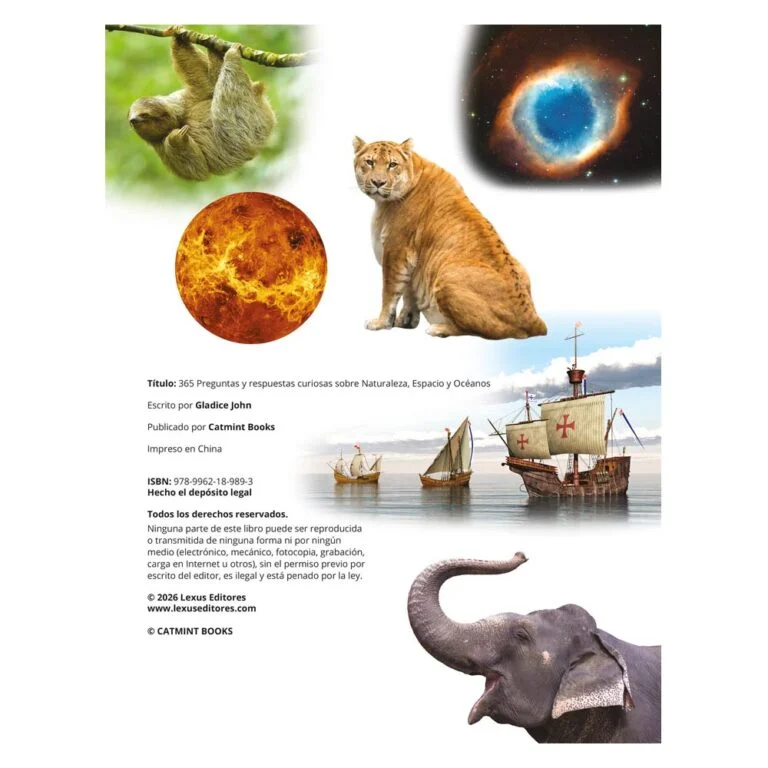 365 Preguntas y Respuestas Curiosas sobre Naturaleza, Espacio y Océanos - Imagen 4